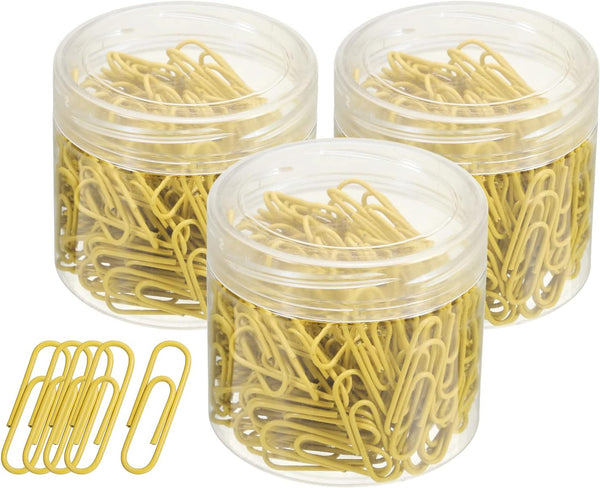 YOKIVE 600 Pcs Paper Clips, Smooth Surface Office Clips with Box for Daily Use