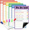 SATINIOR 6 Pieces Magnetic Dry Erase Chore Chart for Kids with 6 Chalk Markers Fridge Calendar Whiteboard
