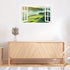 Mountain View Wall Stickers, 3D Fake Window Nature Scenery Decals for Bedroom Living Room, Removable Wall Murals