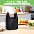 (11.5'x 6.5" 21')(1000Pack) LainNeala Black Plastic Bags x with Handles - Shopping & Grocery Bags for Small Business