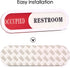 Vacant Occupied Sign for Home Office, Hotels, Hospital Restroom, Slider Door Sign (6.69'' x 1.96'')