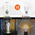 Fishbone LED Filament Vintage Edison Light Bulbs, T45/T14 E26 4W Antique Tubular, 400LM 4000K, 6 Pack