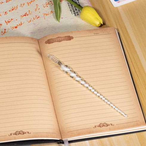 molshine Handmade Glass Dip Pen - Crystal Calligraphy Pen for Writing, Drawing, and Decoration Gifts