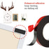 1 Pack PE Foam Double Sided Tape, Waterproof Mounting Adhesive Roll for Doors, Plumbing, HVAC, Windows, Black Tape (2