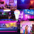 RGB LED Light Bulb, 40W Equivalent, 5W A19 E27/E26, 6500K White, 16 Color Choices, Dimmable Remote Control Bulbs
