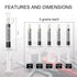 Diamond Polishing Compound Kit, 5 Piece Lapping Paste 1500 to 80000 Grit for Jewelry, Metal, Gemstone, Glass, 5 Gram