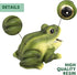 Tree Frog Tape Dispenser - Office Desk Accessory Gift, 5.5" x 4" x 3.75"