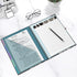 Hongri Clipboard Folio with Refillable Notepad, 5 A4 Folders Storage, Spiral Clip Board Portfolio, 12.8" x 9.7"