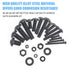 1220 Pieces M2 M3 M4 M5, 10.9 Grade Alloy Steel Hex Button Head Cap Bolts Screws Nuts Washers Assortment