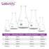 Narrow Mouth Glass Erlenmeyer Flasks Set, 50ml to 1000ml, 3.3 Borosilicate with Printed Graduation