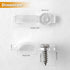 GRIVER 100 Pack Fixing,100 10mm Strip Light Mounting Brackets,Fixing Clips,One-Side Screws Included (Ideal for Wide