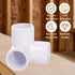 32 Pack 1/2 Inch 3 Elbow Covzoe Way PVC Fittings, Furniture Grade Pipe Connectors, Heavy Duty Pipe Corner Fittings DIY