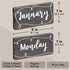 Juvale Magnetic Calendar for Classroom, Number Magnets and Calendar Magnets with Day, Month, Date (50 Piece)