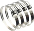 4" (Diameter) Adjustable 304 Stainless Steel Duct Clamps Hose Clamp Pipe Clamp Air Ducting Clamp (4Pcs, 91mm-114mm)