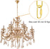 10 65 lbs PATIKIL Feet Lighting Chain for Hanging Lamp, Chandelier Chain Light Fixture Chain Load Capacity for Pendant