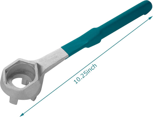 Bung Wrench Aluminum Drum Opener Tool for 10 15 20 30 50 55 Gallon Drums, Fits 2 inch and 3/4 inch Caps
