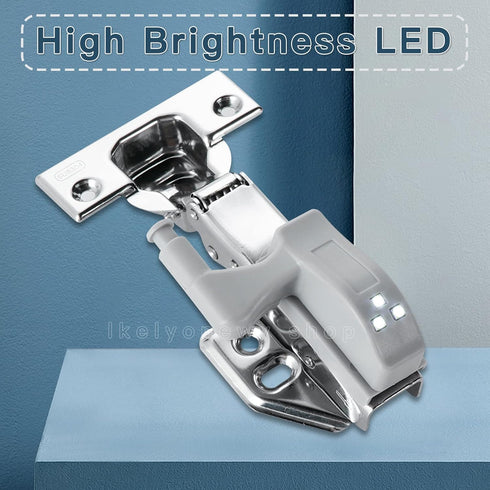 Closet 8Pcs Hinge Led Sensor Light for Kitchen Cabinet Cool White Universal Intelligent Home Lamp Cupboard Wardrobe