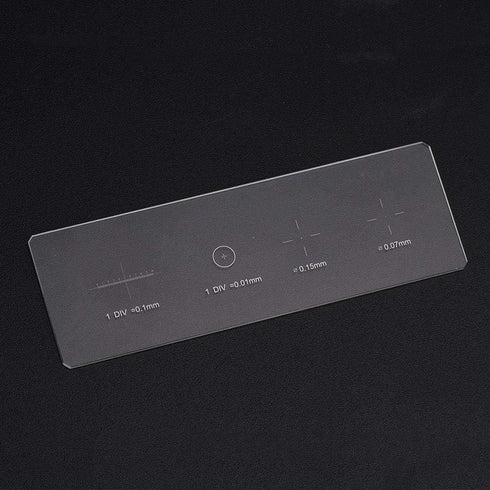 Microscope Objective Micrometer Calibration Slides, Glass Stage Micrometer DIV 0.01mm