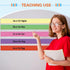 Faccito 12 Pieces Large Magnetic Sentence Strips, 3 x 36 Inch Dry Erase Sentence Strips for Teacher Classroom Supplies