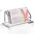 HEZONG Business Card Holder, Clear Acrylic Display Stand for Desk - 1 Slot Horizontal Placement 1 Pack (1 slot-H)
