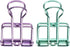 Tissting 16 Pcs Binder Clips, 8 Colors Hollow Design, Paper Clamps for Office, Home, School (S, 0.8 * 1.1in)
