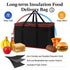 3-Pack Warmer/Frozen, Bodaon Insulated Food Delivery Bag, XXXL Pizza Cooler Bags, Rideshare Delivery Bag, Cold/Hot