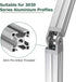 JiGiU 2 Pcs Die-Cast Zinc Alloy Pivot Joint for 3030 Series Aluminium Profile Extrusion, 180° Adjustable Brackets