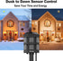 Tiffcofio 100FT 6FT 6 Outdoor Power Stake Timer, Remote Control, Dusk to Dawn Christmas Light Timer, Extension Cord