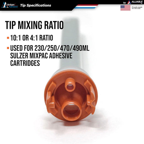 Sulzer Mixpac Adhesive Mixer Tips, For Cartridge Size: 230/250/470/490 ml, 5 pcs
