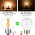 Dimmable E26 Bulb G16.5 Bulb 6W 60 Bulb AC120V 2700K E26 Bulb Bulbs 60 600lm 6Pack LiteHistory Edison Light Equal watt