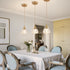 5.1Inch E26 Pendant Light Fixtures,Mini Hanging Lights Transparent Glass Vintage Pendant Light for Bedroom Living Room