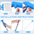 IAOVAW 111-Inch 10 Inch Ceiling Paint Roller No Drip Kit Extension Pole Included, Roller with Shield & Adjustable Head