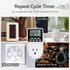 Digital Infinite Repeat Cycle Intermittent Timer Plug, 24 Hour Programmable Indoor Timed Power Switch