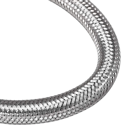uxcell Faucet Supply Line Connector, G1/2 Female x G1/2 Male, 16 Inch Length, 304 Stainless Steel Hose