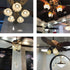 2Pcs Set, 12" Ceiling Fan Pull Chain Decorative Bronze Chains with Spiral Pendant Ornaments, Extension Light Pulls