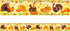 Thanksgiving Turkey Bulletin Board Border - Fall Pumpkin Borders for Classroom Decoration (36Ft)