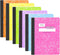 Mead Composition Book, 6 Pack of Cute Notebooks, College Ruled, Hard Cover, 100 sheets (200 Pages), Pastel Color