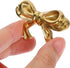 Adorainbow 50x35x25mm, Brass Bowknot Cabinet Pull Handle, Small Bow Drawer Knobs, Decorative Bow Room Hardware