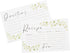 C.R. Gibson Q16-24814 Wedding Shower Recipe Cards and Invite Enclosure Cards, 40pcs, White
