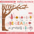 JarThenaAMCS 71Pcs Fall Tree Bulletin Board Decorations, Motivational Boho Cutouts for Classroom