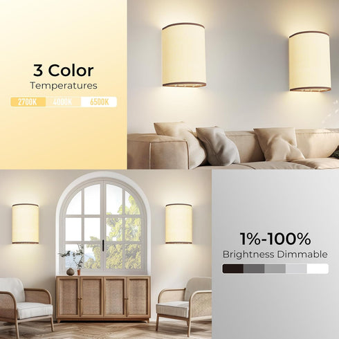 Set 2, 15 10 5000mAh Set 2 Battery Operated Wall Sconces of Rechargeable Wall Sconces Colors Wall Lamp with Remote