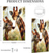 HTSAHKV 3 5 Inch Jungle Giraffe Wall Plate Light Switch Cover Single Gang Outlet Faceplate Print Plate Cover X