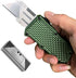 Caressolove Automatic Utility Knife, Green Razor Blades Pocket Knife, Box Cutters Retractable