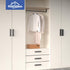 HOMOTEK 4 Pack Self-Adhesive Sliding Closet Door Handles, Instant Self-Stick Cabinet Drawer Handles, Stick-On Kitchen