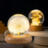 Pletmin 2.76 inch Dandelion Ball Night Light, Ball Night Lamp with Wooden Base, Fall Decorations for Home Gift for Dad