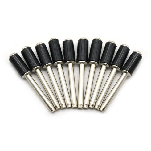 TMAX 10 pc 1/4 Inch Rubber Mandrel Sand Drum Holder, 1/8 Inch Shank for Dremel Rotary Tools