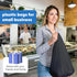 LimonLaviu 100 Pack, 11.5'x 6.5" 21', 22 Black Plastic Grocery Bags, x Pound Capacity, Heavy Duty, Unscented