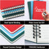 EUSOAR Spiral Lined Notebook, A5 3packs 5.5"X8.3" 120 Pages Lined Travel Notebooks Journal, Memo Notepad Sketchbook for