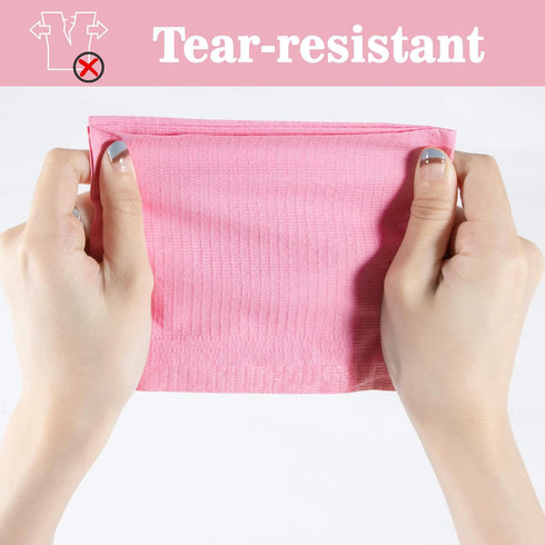 75pcs MAQIHAN Dental Bibs Disposable - Pink Disposable Dentist Bibs for Nail, Tattoo, Lash, Paper Towels, Napkins, Desk