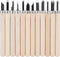 12Pcs Wood Carving Tool Set, Rubber Stamp Carving Knife, Steel Sculpture Knife for Soft Materials